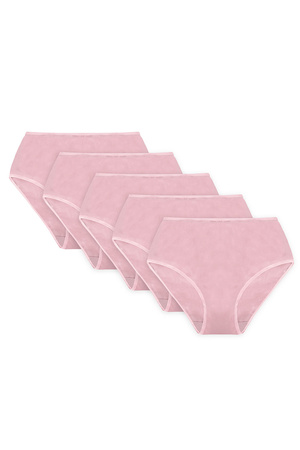 Wysokie figi Vivisence 4017 5-pack gumka różowa: różowy