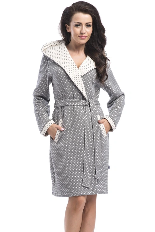 Doctor Nap SGW.8030 Nocna szlafrok, dark grey