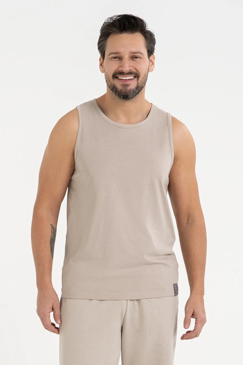 Moraj koszulka bez rękawów Regular Fit beige