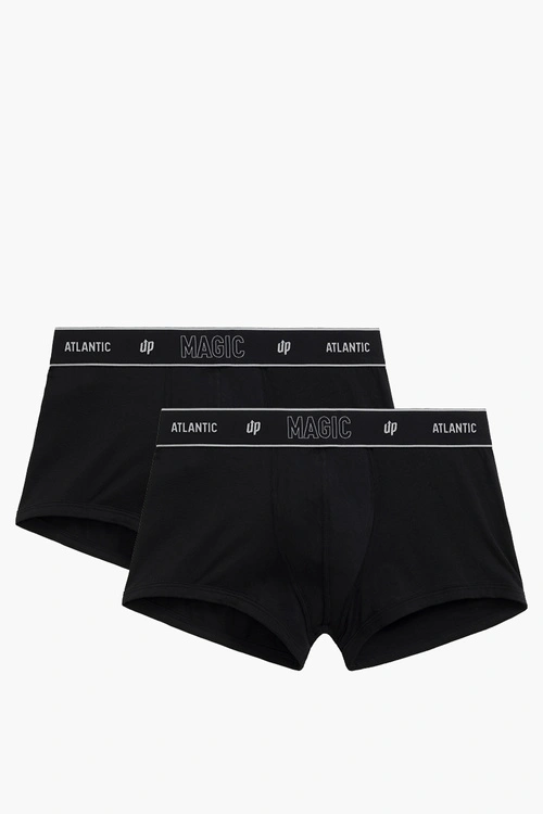Atlantic 2BMH-1200 bokserki 2-pack z Magic Pocket czarny