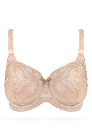 Miękki biustonosz do karmienia Nessa Mamma Lace N504 beżowy