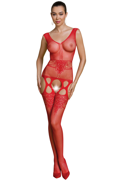 Body bodystocking Passion ECO BS014 red