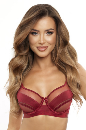 Axami V-12021 biustonosz miękki z haftem bordowy