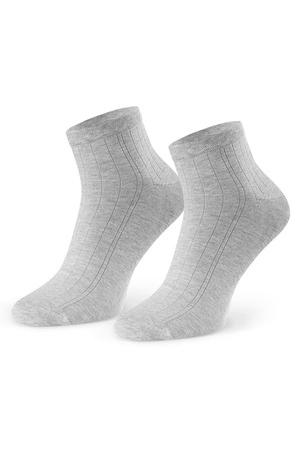 Skarpety za kostkę Steven 054 gładkie szary 