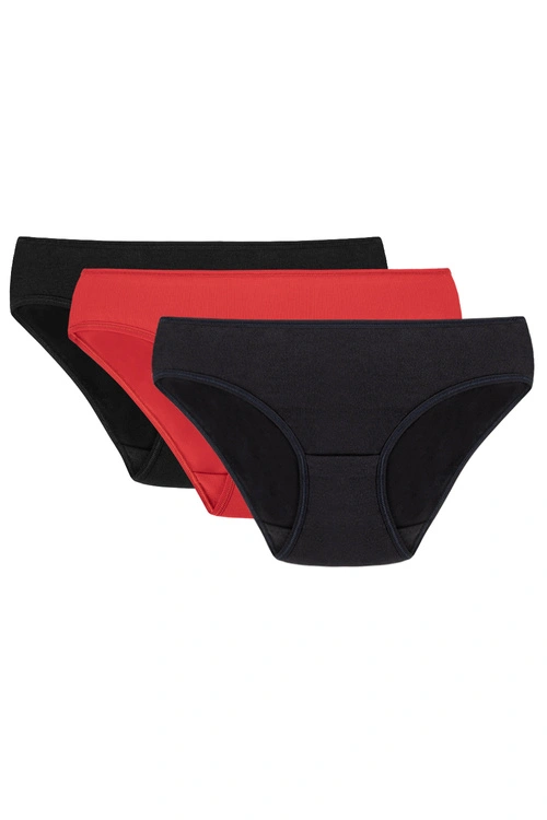 Figi Vivisence 4003 3-pack czarny/czerwony/granatowy 
