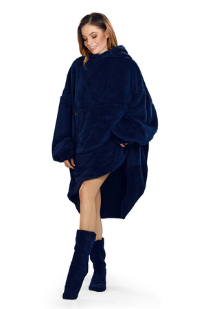 Komplet kocobluza i skarpety Vivisence 5028Kmpl granatowy