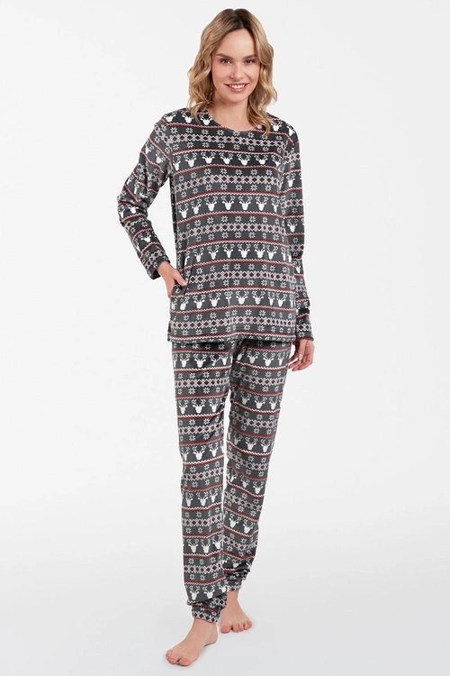 Dres homewear Italian Fashion Islandia dł.r. dł.sp. grafit