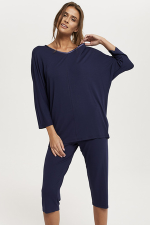 Italian Fashion Song r.3/4 sp.3/4 Nocna piżama, granat