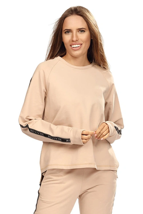 Bluza nierozpinana Reviver F5593 beżowy