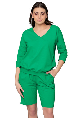 Italian Fashion Karina r.3/4 kr.sp. Dres homewear, zielony