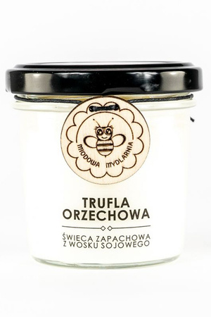 Miodowa Mydlarnia Trufla Orzechowa świeca zapachowa z wosku sojowego Świeca zapachowa, naturalna