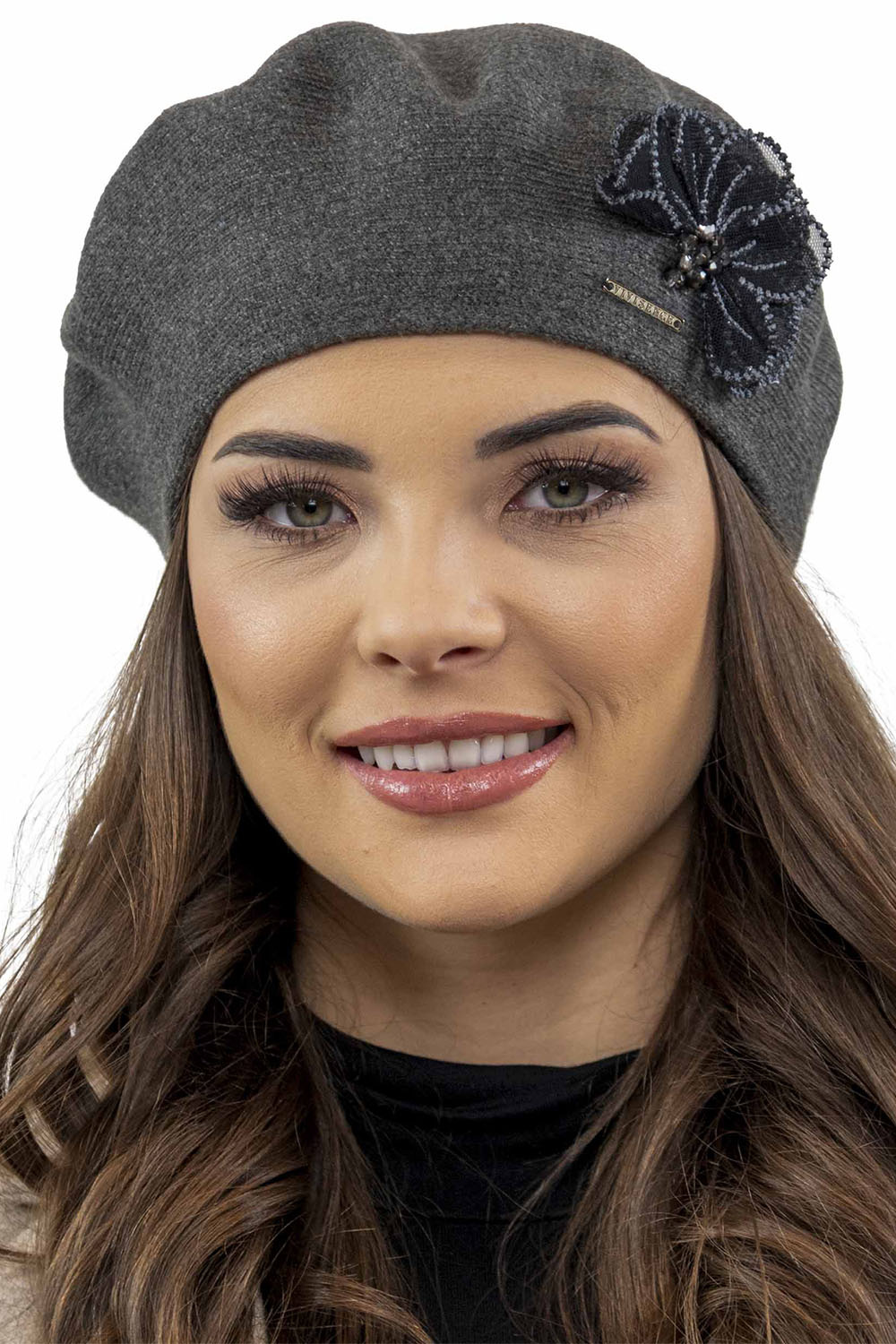 Vivisence 7036 Nakrycie G owy Beret Ciemnoszary Sklep Kontri pl