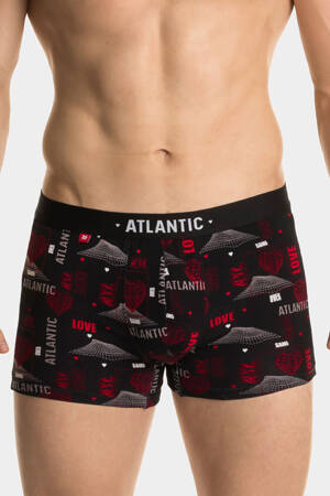 Atlantic 2GMH-013 Majtki szorty, czarny-czerwony