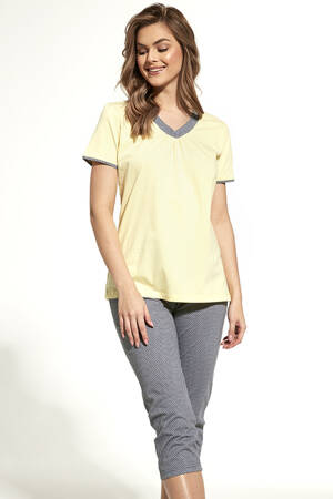 Cornette 446/228 Sylvia Nocna piżama, żółty