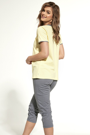 Cornette 446/228 Sylvia Nocna piżama, żółty