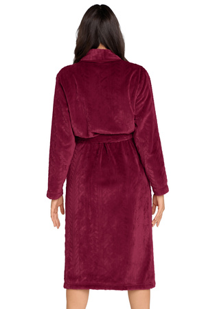Italian Fashion Bona dł.r. Nocna szlafrok, bordo
