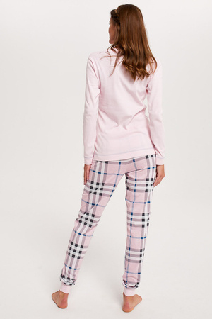 Italian Fashion Bora dł.r. dł.sp. Nocna piżama, róż/druk