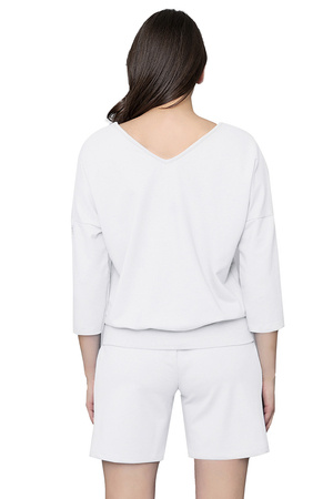 Italian Fashion Karina r.3/4 kr.sp. Dres homewear, biały