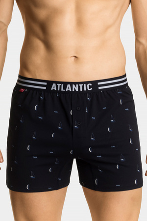 Majtki bokserki Atlantic 2MBX-026 Sea niebieski/granat 