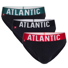 Atlantic 3SMP-003 Majtki slipy, granat:zielony-czerwony-czarny