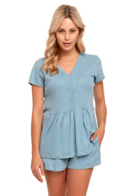Doctor Nap PM.4445 Nocna piżama, satin blue