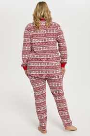 Italian Fashion Alaska dł.r. dł.sp. Nocna piżama, druk/czerwony