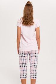 Italian Fashion Bora kr.r. sp.3/4 Nocna piżama, róż/druk