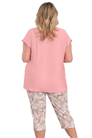 Italian Fashion Irys kr.r. sp.3/4 Nocna piżama, róż/druk