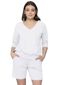 Italian Fashion Karina r.3/4 kr.sp. Dres homewear, biały