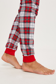 Italian Fashion Moss dł.r. dł.sp. Nocna piżama, czerwony/druk