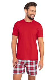 Italian Fashion Moss kr.r. kr.sp. Nocna piżama, czerwony/druk