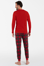 Italian Fashion Narwik dł.r. dł.sp. czerwony/druk S Nocna piżama 