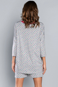 Italian Fashion Oma r.3/4 kr.sp. Nocna piżama, szary