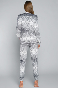 Italian Fashion Snow dł.r. dł.sp. Dres homewear, druk/szary