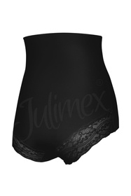 Julimex 341 Lace Figi wysoka talia Majtki figi modelujące, czarny