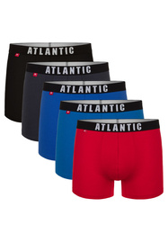 Majtki bokserki Atlantic 5SMH-004 Solid grafit/czarny/czerwony/niebieski/turkus 