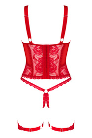 Obsessive Belovya corset Gorset sexy, czerwony