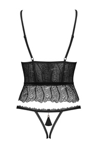 Obsessive Romanesa corset Gorset sexy, czarny