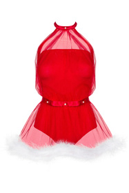 Obsessive Santastic dress Nocna sexy kostium, czerwony