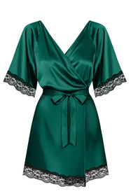 Obsessive Sensuelia robe Nocna szlafrok, zielony