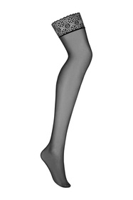 Obsessive Shibu stockings Wyrób pończoszniczy pończochy do pasa, czarny